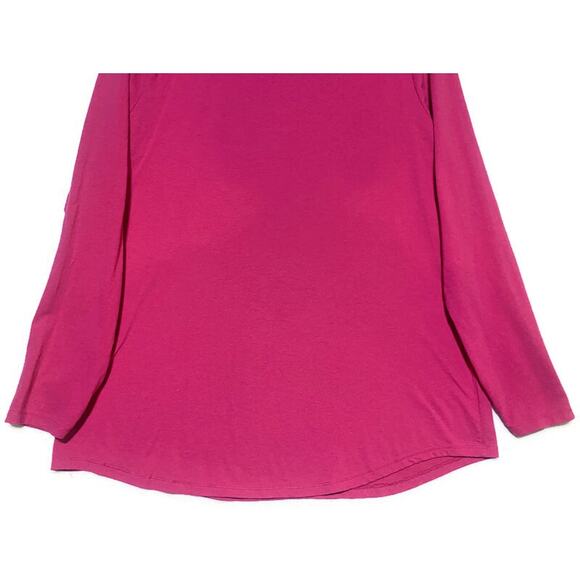 Pink Reindeer Pullover Shirt Women's XXL Long Sleeve by Hanes - Picture 8 of 8